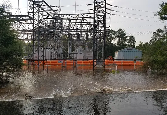 Deployable barrier installation<br>or facility protection photo